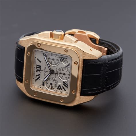 used cartier santos 100 for sale|cartier santos 100 chrono.